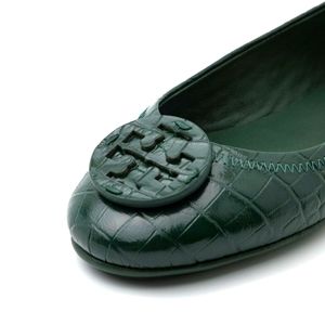 Tory Burch Minnie Ballet Flat Embossed Leather